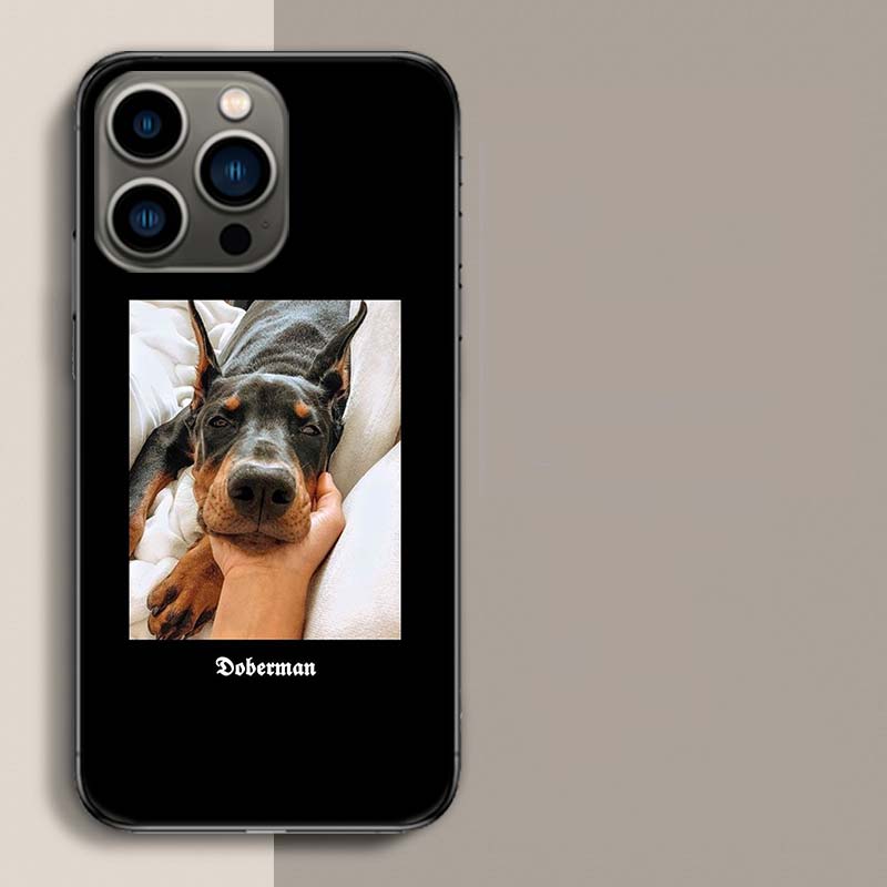 Animal Dachshund Doberman Dog Phone Case For Apple Iphone 16E 16 17 Pro Max Air 15 Pro 14 Plus 12 13 Mini Cover Cute Fun