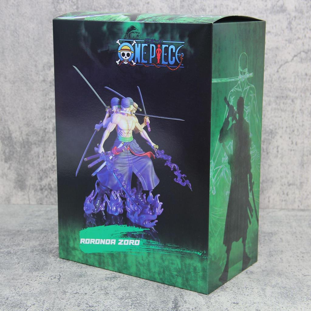 One Piece Three-Headed Zoro Enma Figure Model Anime Ornament