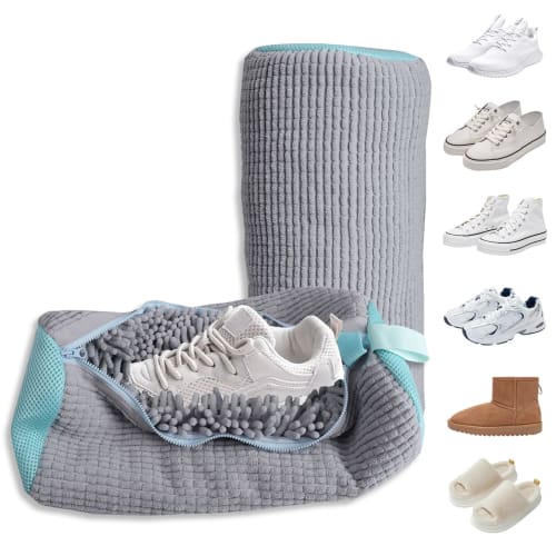 Pack of 2 Shoe Laundry Nets, Universal Shoe Laundry Bags, Zucclean Nets, Multifunctional Shoe Laundry Bags, Shape-Retaining, Durable, Color-Resistant,