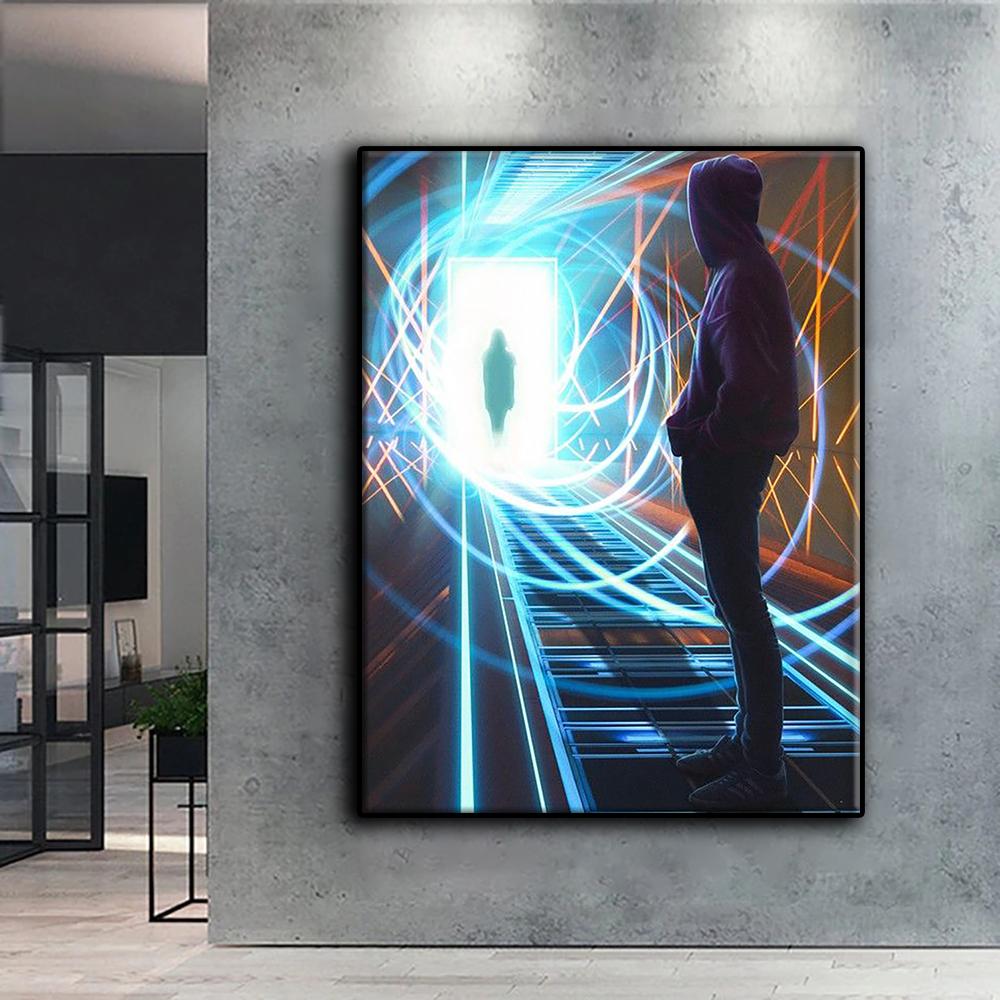 Diamantmalerei CyberPunk Geometrische Ästhetik Diamantmosaik Handwerk Diamantstickerei Malerei