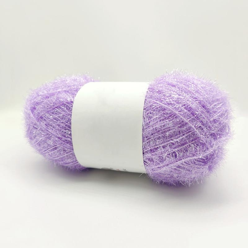 50G Knitting Premium Yarn Lustrous Acrylic High-Quality Fiber Durable Glass Knit-Friendly Thread Sparkly