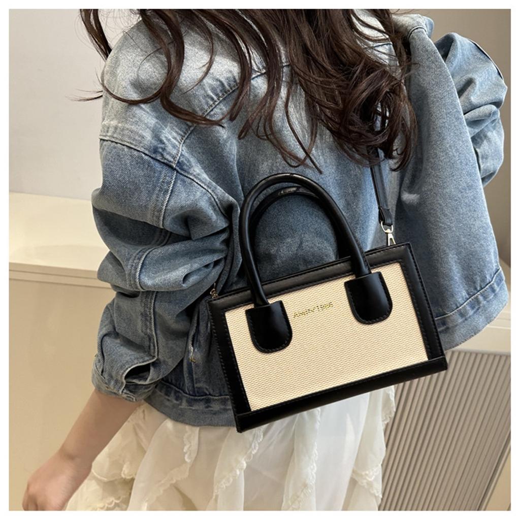 Ladies Out Splicing Commuter Large Capacity Fashion Handheld Crossbody Shoulder Bag For Women