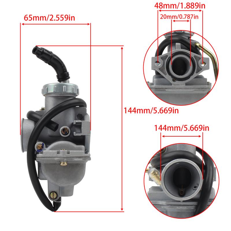 PZ20 20mm Motorcycle Carburetor for 50Cc 70Cc 90Cc 110Cc 125Cc Engine ATV UTVs for Honda CRF50F CRF80F XR50R Engine Parts
