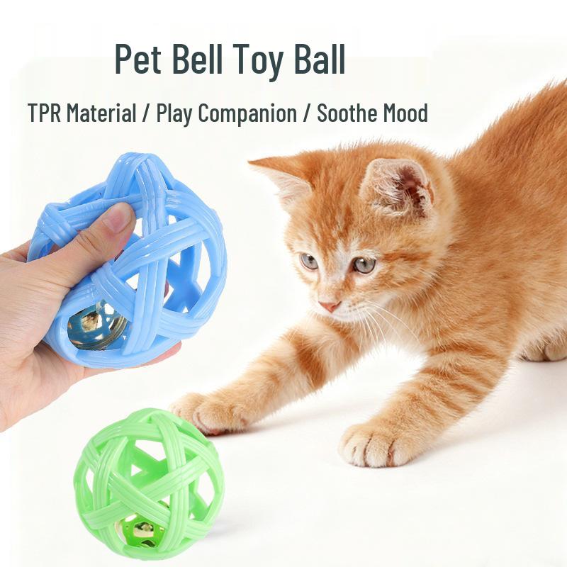 Universal Silicone Bite-Resistant Geometric Teething Toy Ball for Cats and Dogs