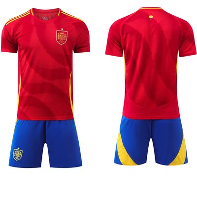 2024 Euro Spain Home Jersey #7 Morata #19 Yamal #17 Nico #18 Olmo Football Jerseys