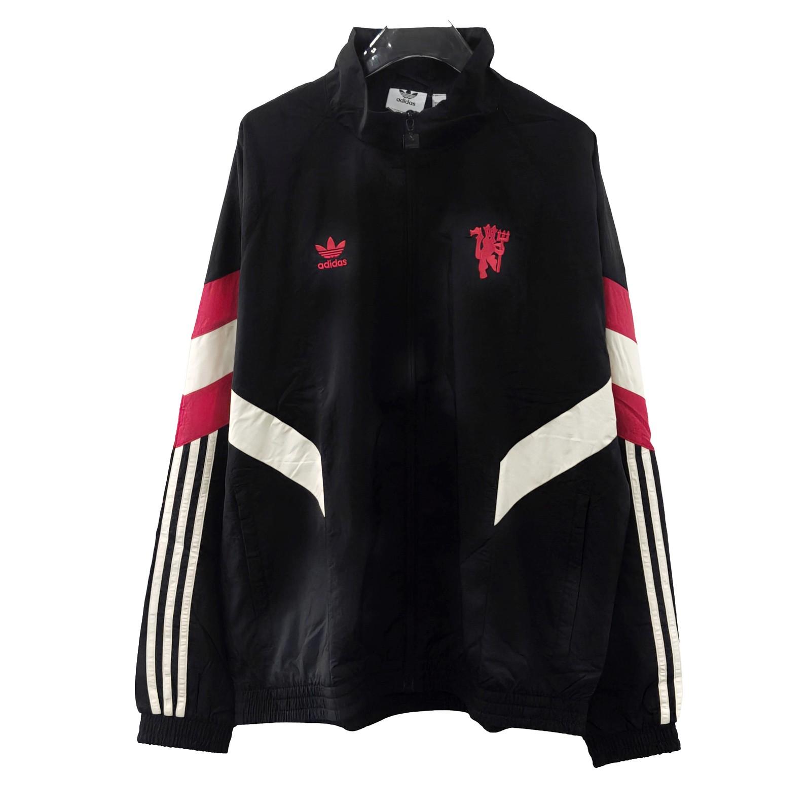 Adidas Originals Manchester TrackSS24 Track Top UNITED Men Black IS6525 XS
