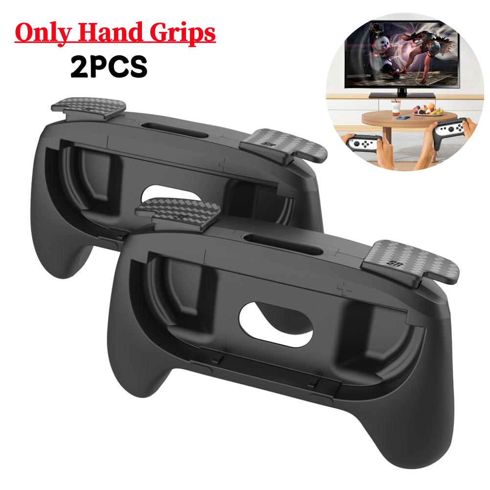 2Pcs Hand Grip For Nintendo Switch 2 Joy-Con Controller Switch Joycon 2 Ergonomic Racing Wheel Hand Grip For Mario Kart 8 Deluxe