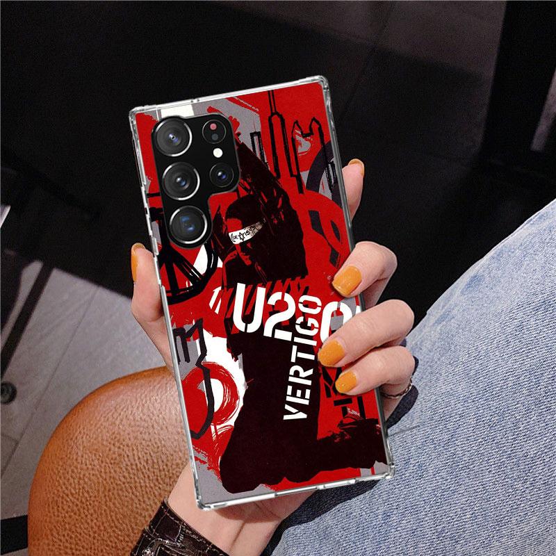 Band U-U2 Rock Phnoe Case for Samsung Galaxy S26 S25 Edge S23 S24 Ultra S22 Plus S21 S20 FE Unique Cover Soft Coque Galaxy S25 S