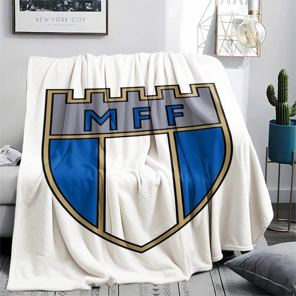 1Pc malmö ff  Print Flannel Blanket, High quality Comfortable for All Seasons, Home Decor, Warmth and Comfort, Perfect for Christmas GiftS