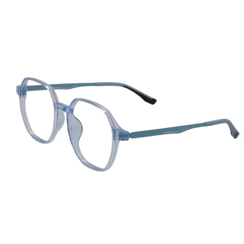 New Large Frame Polygonal Ultra Light Rubber Titanium Eyeglass Frame For Men And Women Optical Prescription Glasses