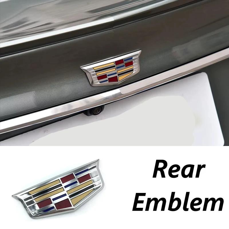 ABS Bil Frontgrill Logo Emblemdetalj for Cadillac CT4 CT5 CT6 XT5 XT6 Auto Bakluke Merke Klistremerke Erstatningstilbehør