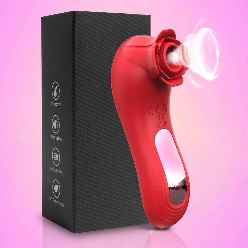 Přísavný klitoris Výkonný růžový sací vibrátor Ženská klitorisová bradavka Orální vakuový stimulátor Masážní přístroj Sexuální hračka pro dospělé Zboží pro ženy