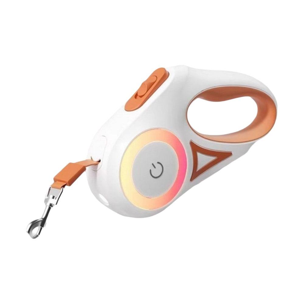 Nylon LED Luminous Dog Leash Non-Slip Handle Pet Traction Rope Pet Walking Leads Night Outdoor