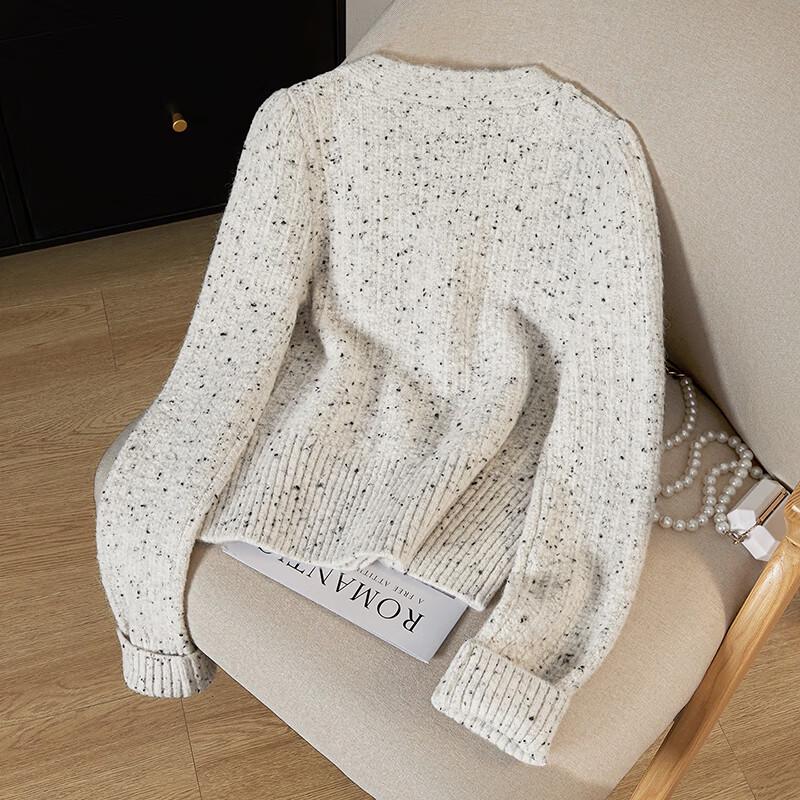 Women's Sweet Chic V-Neck Knit Cardigan with Heart Buttons