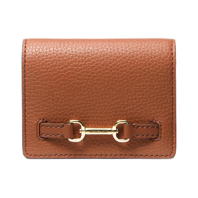 MICHAEL KORS Carson Carson Gold Hardware Leather Wallet Small Women s Brown золотой