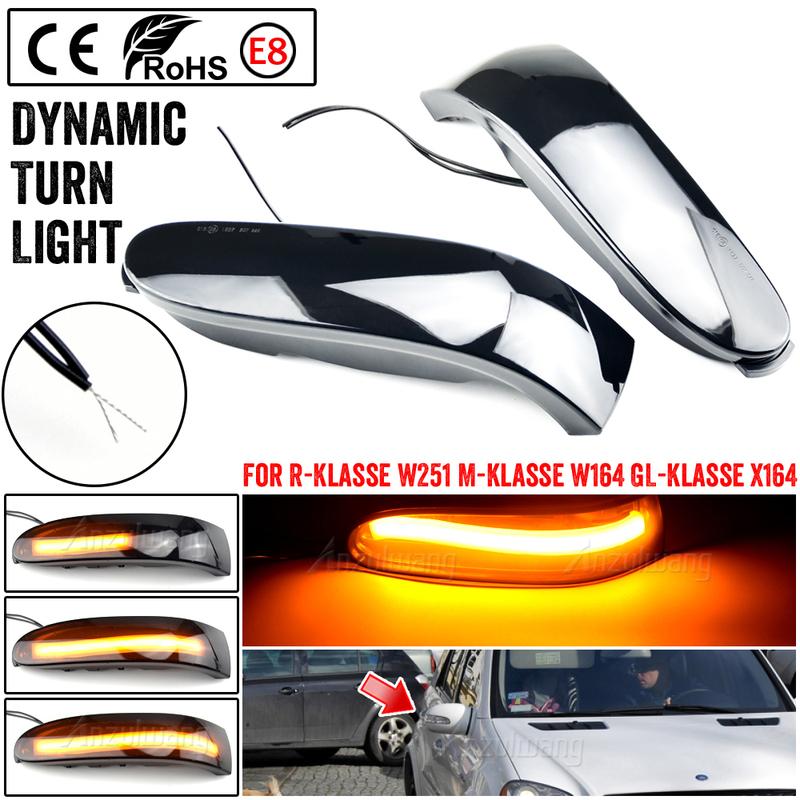 

Fit For Mercedes M-Klasse W164 2005-2008 vor Facelift Dynamic Turn Signal Blinker Side Mirror Indicator Sequential Light