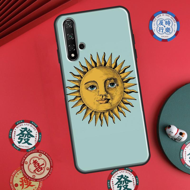 Sun Moon Art For Huawei P20 P30 P40 Lite P60 Pro Nova 12i 11i 8i 12s 9 10 SE Y90 Y60 Y70 Y72 Y61 Y91 Case