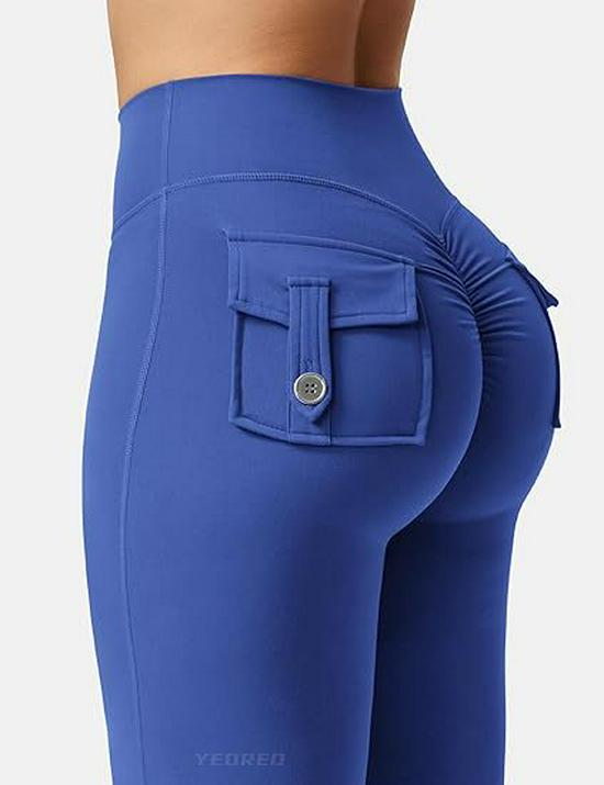 European & American High-Waist Fitness Yoga Pants with Pockets