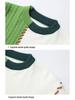 A/W 2025 Color Block Knit Sweater - Casual Couple's Round Neck Top