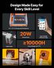 VEVOR Laser Engraver, 20W, Laser Engraving and Cutting Machine with Enclosure Camera, Laser Cutter, 400 x 400 mm Working Area, 30000 mm/min, for Wood