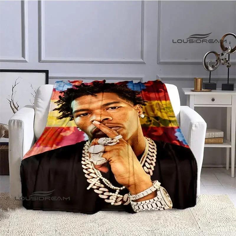 Hip -hop Singer Lil Baby Printing Blanket Picnic Blanket Warm Flannel Blankets Bed Linings Blankets for Beds Birthday Gift
