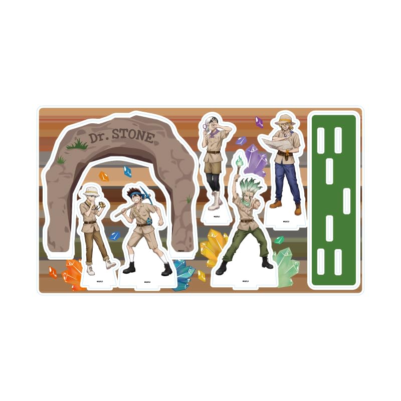 

Dr. STONE 04 Explorer ver. Group Design [Original Illustration] Premium Acrylic Diorama Plate