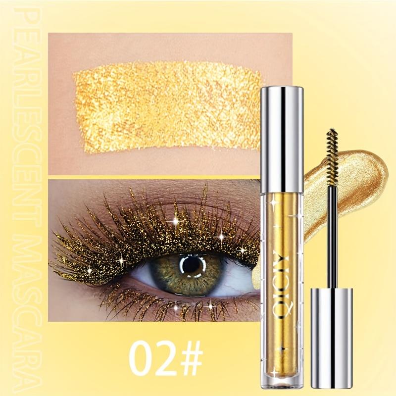 Glitzer-Mascara, lang anhaltendes, schimmerndes Augen-Make-up, wasserfeste Mascara, Diamant-Mascara für alle Hauttypen, verlängernde und schwungvolle Wimperntusche