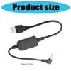 12V USB To DC3.5x1.35mm Elbow Power Cable For Desk Lamp Mini Fan Routers 35cm Length