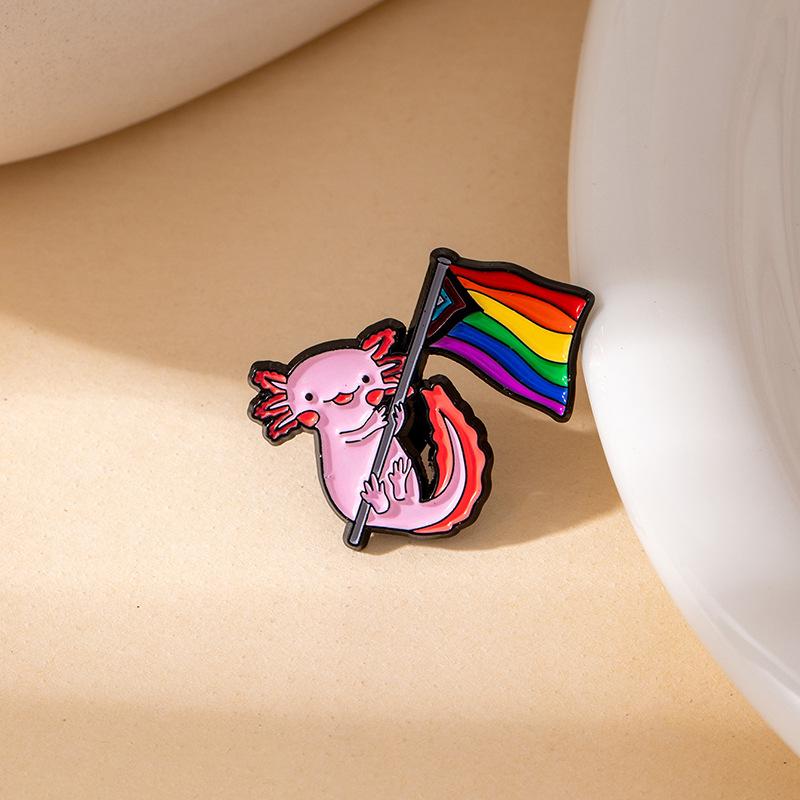 Creative Rainbow Series Oil Drip Brooch Set Metal Commemorative Badge Clothing Backpack Decorative Pin