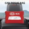 ACZ2  Car Tissue Box Cover Sun Visor Chair Back Hanging Type Tissue Storage Case For Kia Rio Ceed Sportage Cerato Soul Sorento