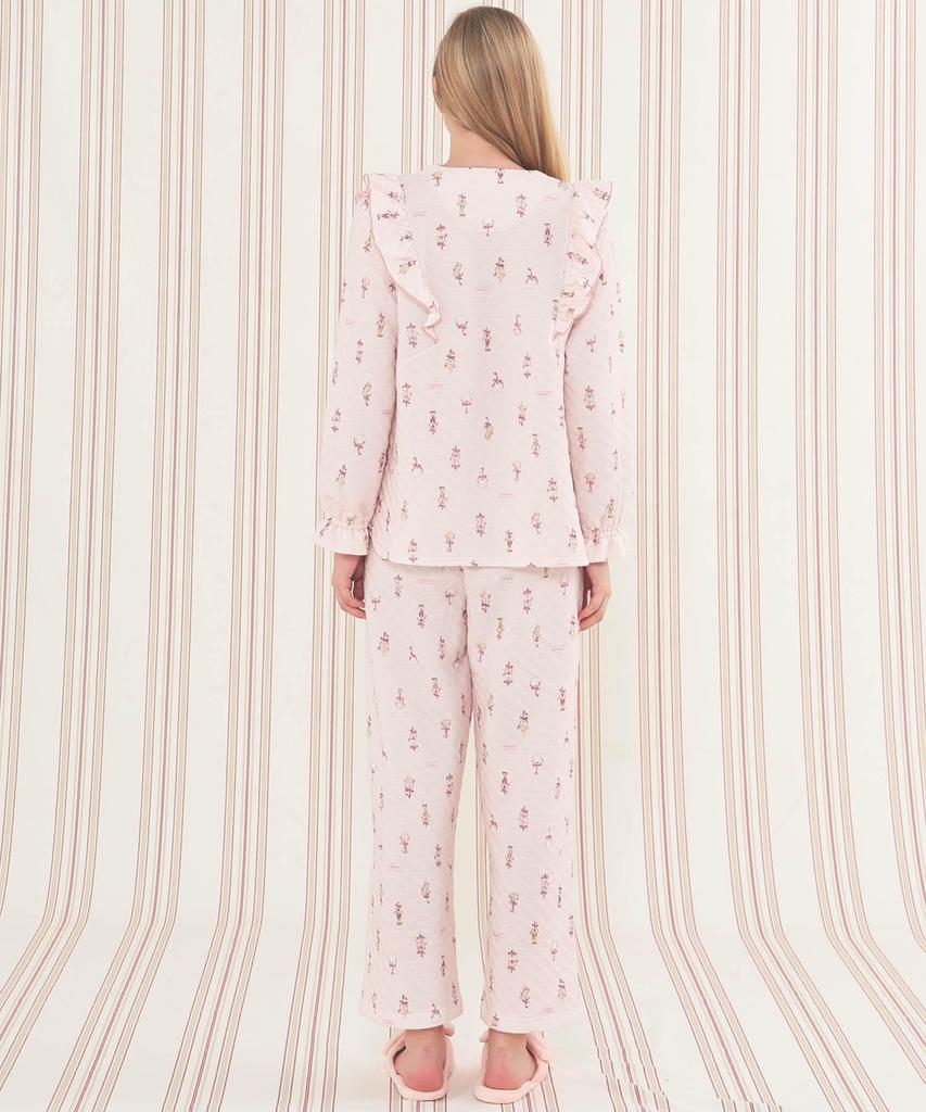 Nutcracker Frill Pajamas with Cotton Lining (Cotton Filled)
