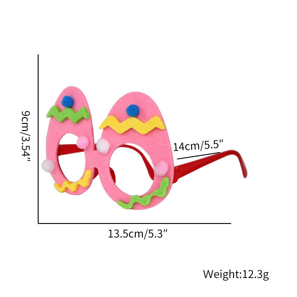 Vibrant Plastic Easter Glasses With Bunny Ears And Colorful Egg Decorations