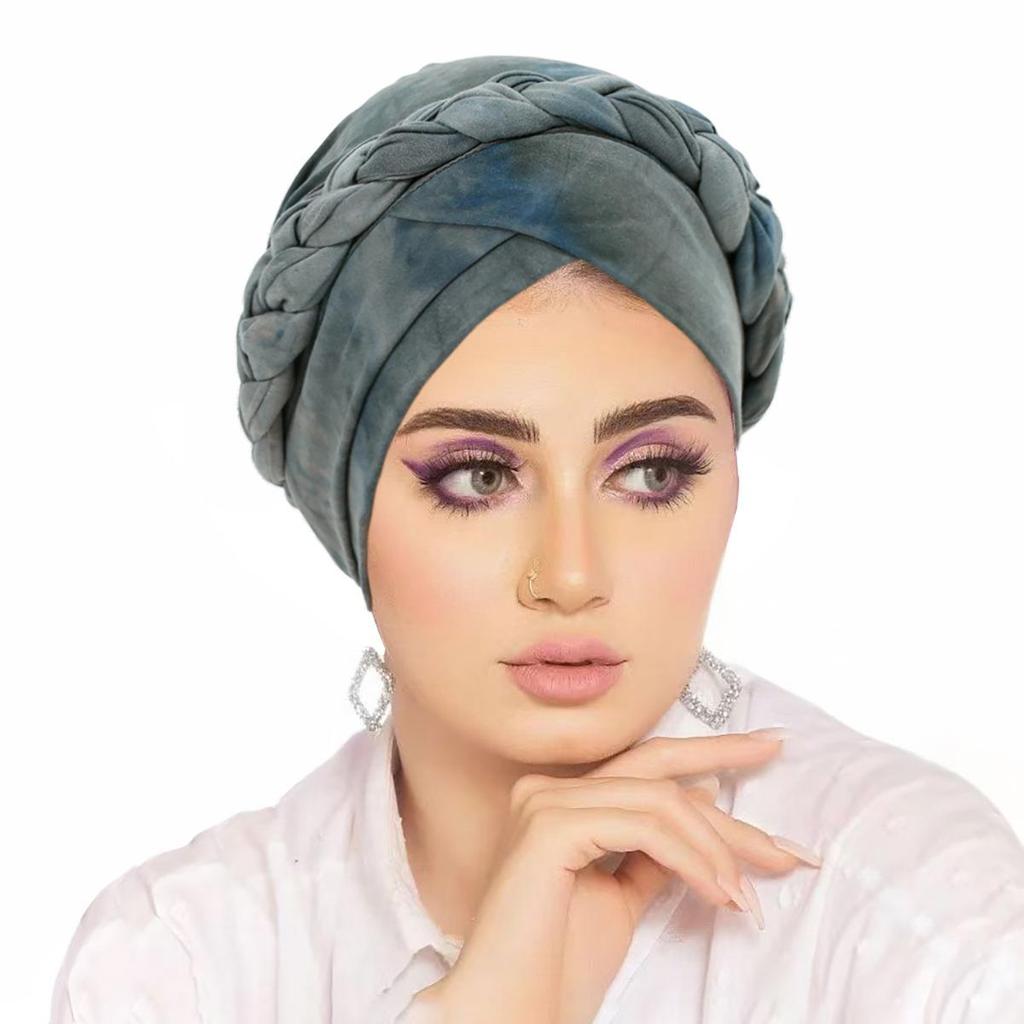 Muslimische Frauen Zopf Hijab Turban Chemo Stretch Mütze Kopftuch Islamische Haube Kopfbedeckung Mütze Abdeckung Hut