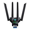 4-Antenna Design Dual Band WiFi USB Adapter USB3.0 Interface Dual Band 2.4G/5Ghz 1300Mbps WiFi Dongle Driver Free Powerful