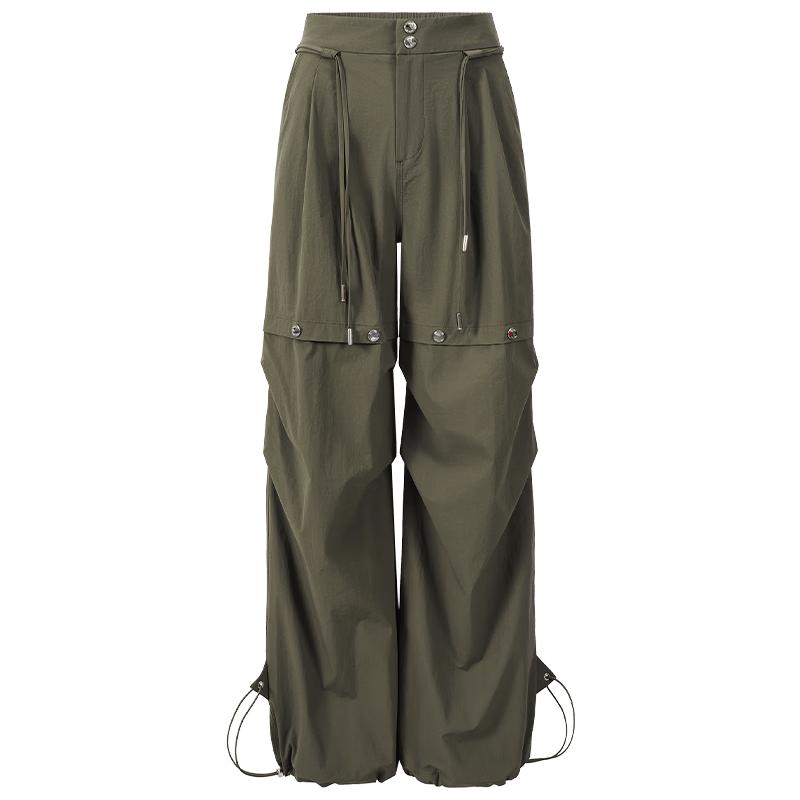 Women's American Style High-Waist Loose Cargo Pants