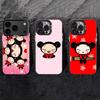 Pucca Cute Love Phone Case For iPhone 17,16,15,14,13,12,11 Plus,Pro Max,XS,Colored silver phone case