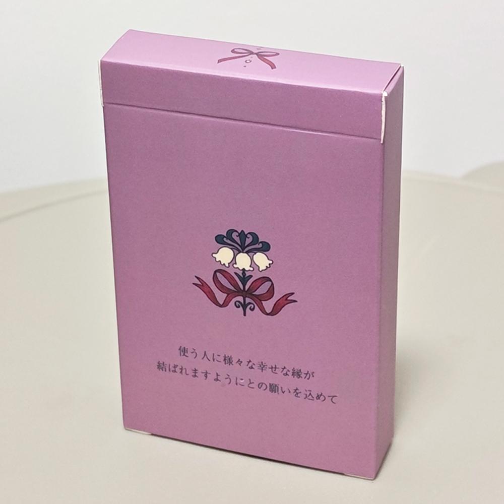 Karty Lenormand Stuha 36 ks Lenormandové karty 9*6cm V štýlovom matnom ružovo-fialovom prevedení s matným povrchom