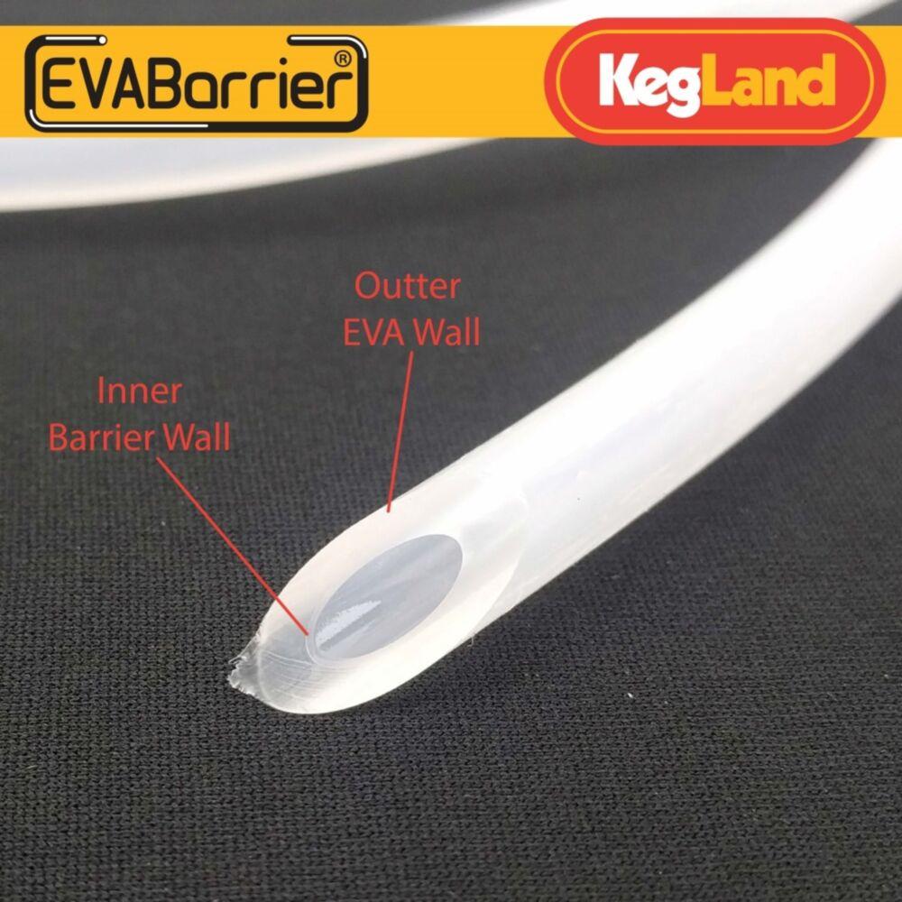 KegLand EvaBarrier tube  (100 meter Length in Bag) 4/5/6.3mm white hose beer home brewing tube pipe