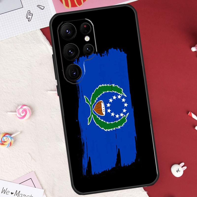 Pohnpei Ponape Flag Case For Samsung Galaxy S26 Ultra S23 S22 S21 S20 S24 S25 Ultra S10 Plus S25 FE Cover Shell