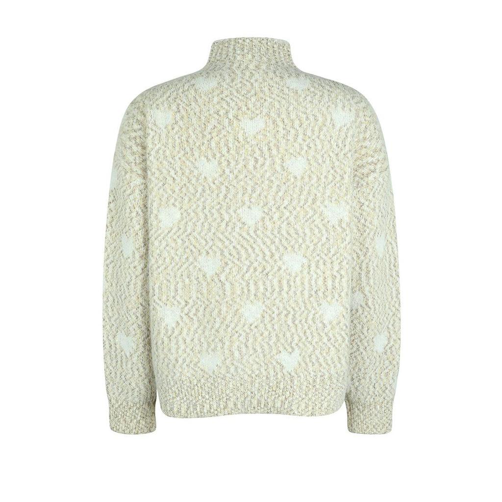 Φθινοπωρινό Χειμώνα Vintage Φαρδύ μακρυμάνικο μπλουζάκι με στάμπα ζακέτα με στάμπα γιακά