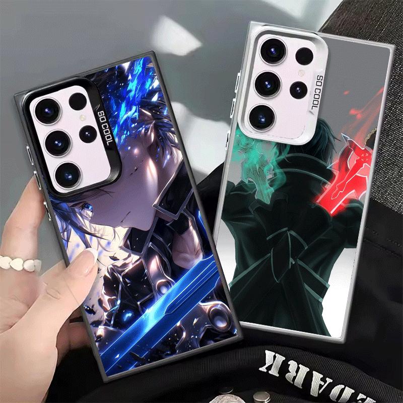 Sword Art Online Kirito Weiche Handyhülle für Samsung Galaxy S24 S25 FE S26 Edge S23 Ultra S22 Plus S21 + Stoßfeste Hülle Rückseite Sh