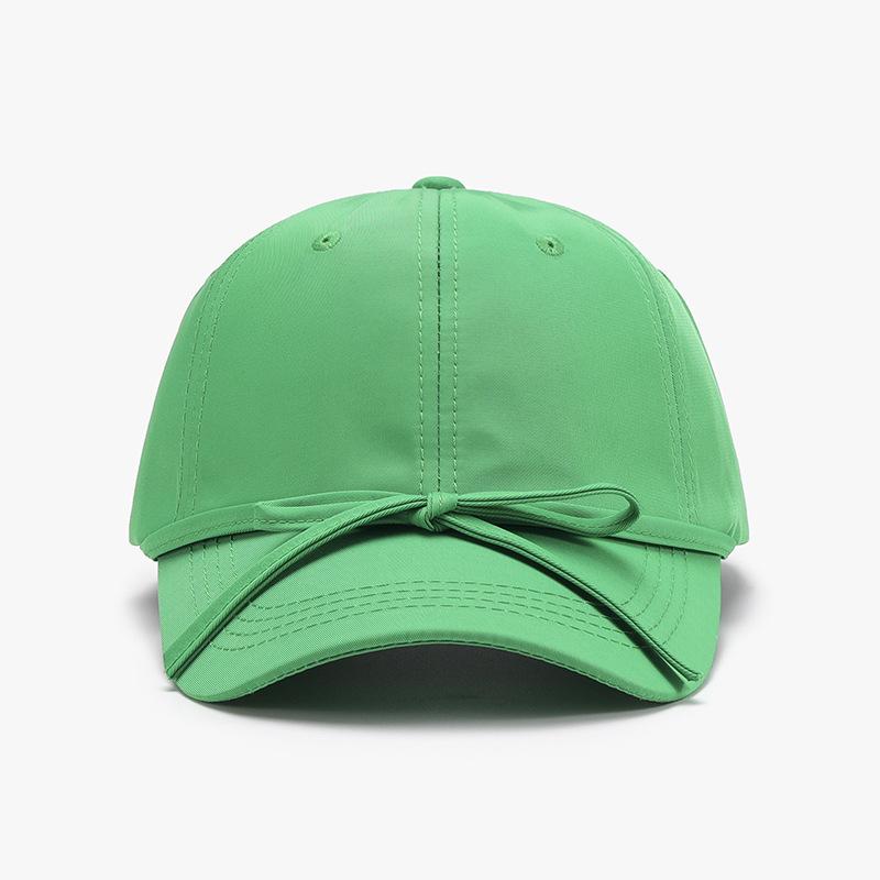 Spring and Autumn Bow Quick Dry Soft Top Women's Baseball Cap Outdoor Cross-Border Versatile Breathable Curved Brim Cap
