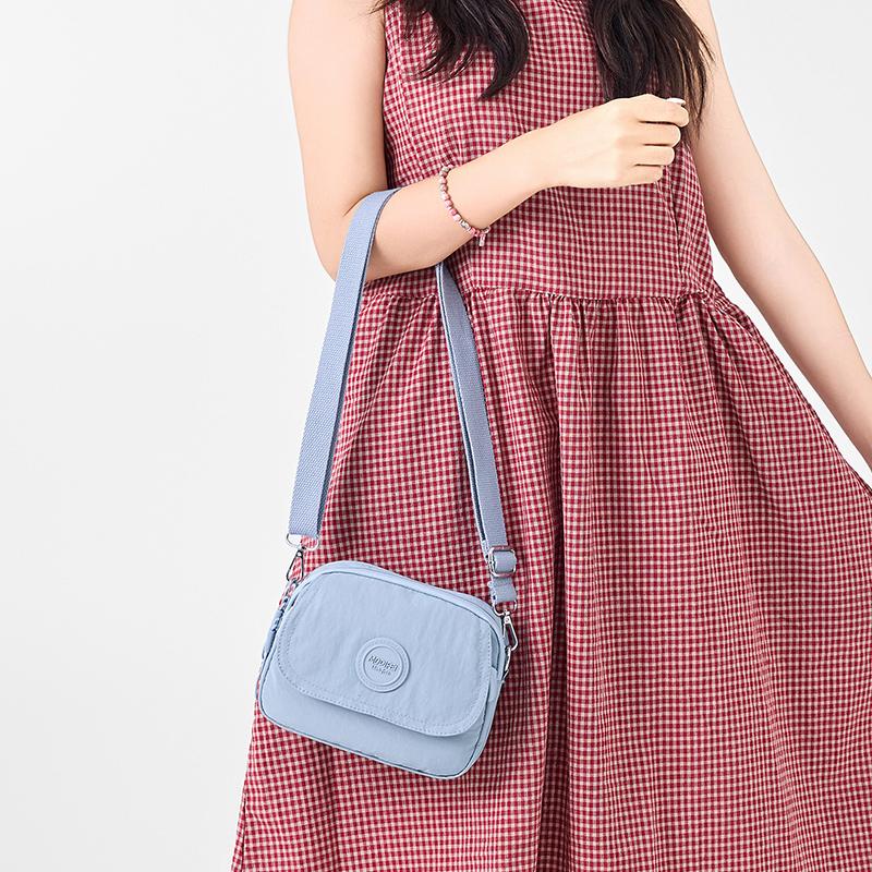 Women's Crossbody Bag Multi-compartment Mobile Phone Bag Solid Color Shoulder Bag