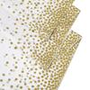 PEVA White Gold Polka Dot Tablecloth - Waterproof & Oilproof for Parties, Festivals, Picnics, Gatherings