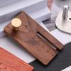 Leather Stitching Punch Aid Plate Wooden Leather Chopper with Clear Scale Leather Punch Plate for Craft Projects