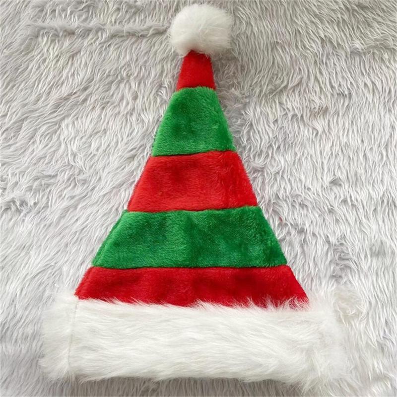 Exquisite Christmas Hat, Santa Hat Holiday Hat for Unisex Adults Festival Party Hat Plush Santa Hat Red Hats Accessory