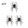 Indoor Outdoor Party Supplies Halloween Spider Static Window Clings, PVC Waterproof Web Decals, House Ornaments Removable Spooky Stickers for