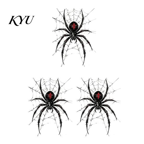 Indoor Outdoor Party Supplies Halloween Spider Static Window Clings, PVC Waterproof Web Decals, House Ornaments Removable Spooky Stickers for