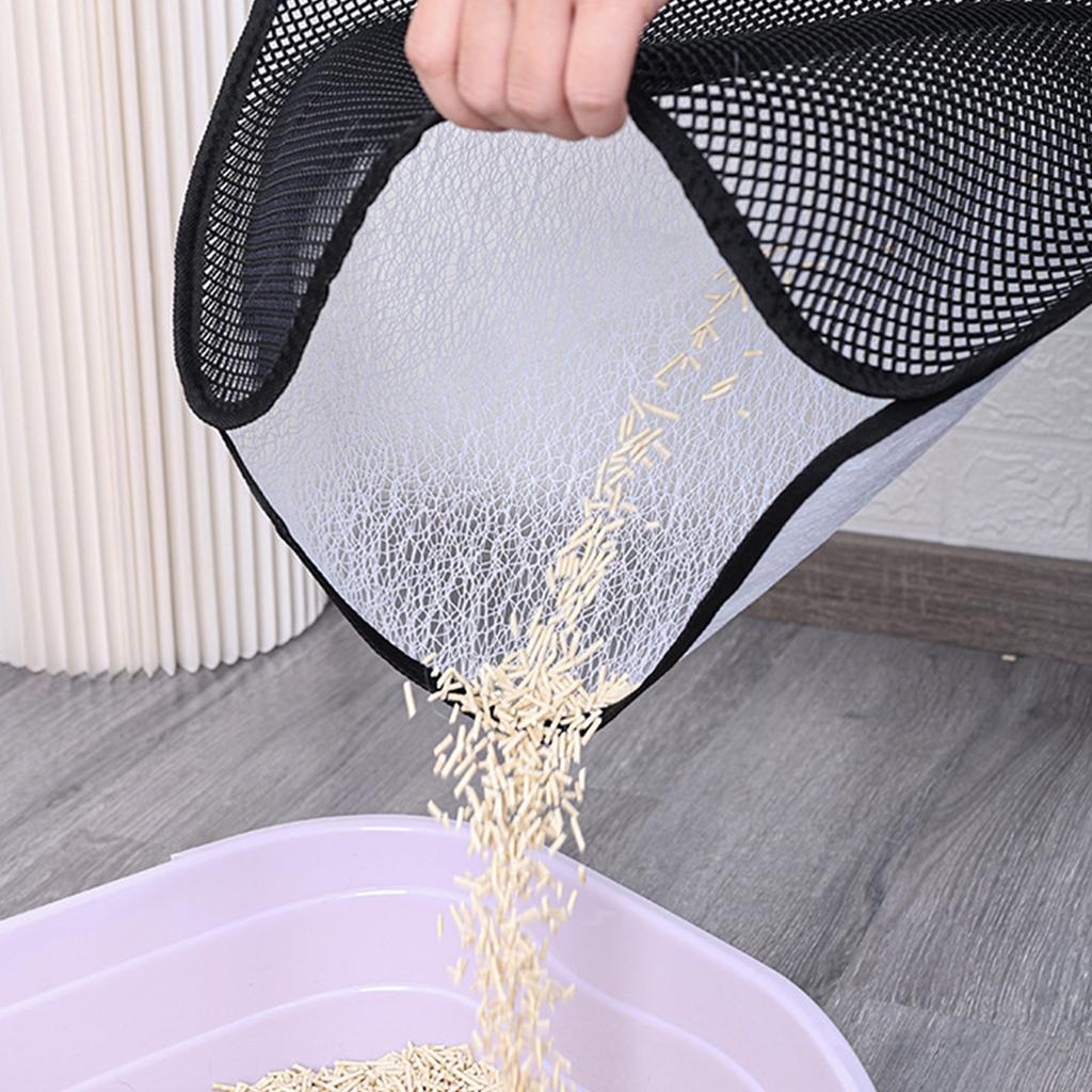 Mata pod kuwetę dla kota Wodoodporna, mniej odpadowa kuweta Łatwa do czyszczenia Kontrola rozproszenia Kuweta dla kota Kuweta dla zwierząt Mata dywanowa