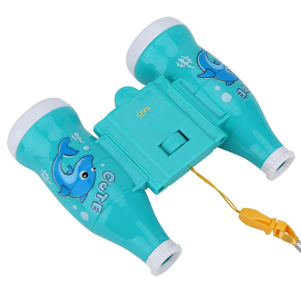 6 Times Lightweight Binoculars with Strap Children Educational Toys (Blue)